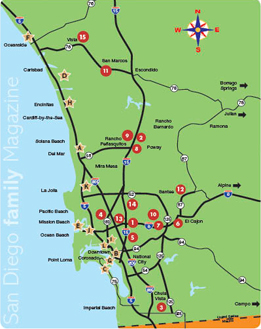 San Diego Family Magazine: 2011 Map of Christmas Lights