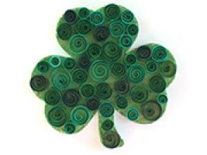 St. Patrick's Day Round-Up-Craft this cute shamrock for St. Paddy’s Day with green paper, glue and a little glitter.