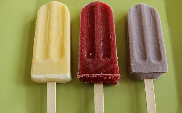 viva pops is a yummy way to cool off on a hot summer day.