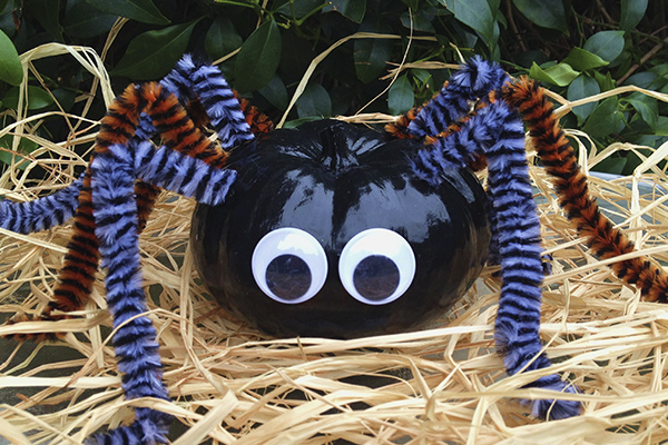 spooky spider pumpkin 1982