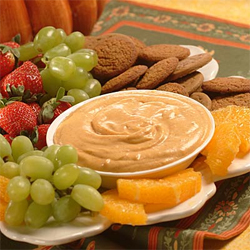 This Pumpkin Dip also makes a yummy spread for muffins, toast or mini bagels. 
