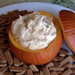 Pumpkin Fluff is great for dipping graham crackers, ginger snaps, or sliced fruit.