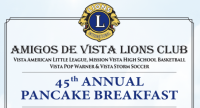 Amigos de Vista Lions Club Pancake Breakfast