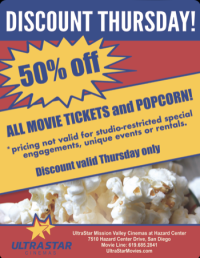 UltraStar Cinemas Discount Thursdays