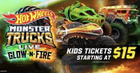 Hot Wheels Monster Trucks Live: Glow-N-Fire