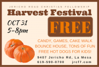 Jericho Road Christian Fellowship Harvest Festival