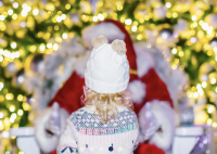 Pictures with Santa at the Del