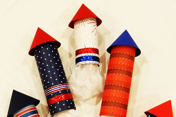 July 4 Rocket Party Favors