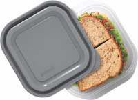 10842 Good Cook EveryWare 5 Pack 2.9 Cup Square Gray Lid FLAT copy