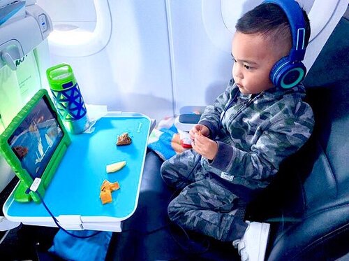 Go Happy Kids boy on airplane 2