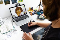 One by Wacom in use 2