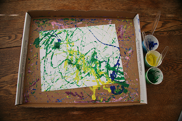 Painting with Marbles - Simple Fun for Kids