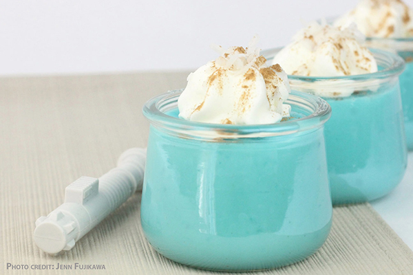 blue milk pudding Jenn Fujikawa