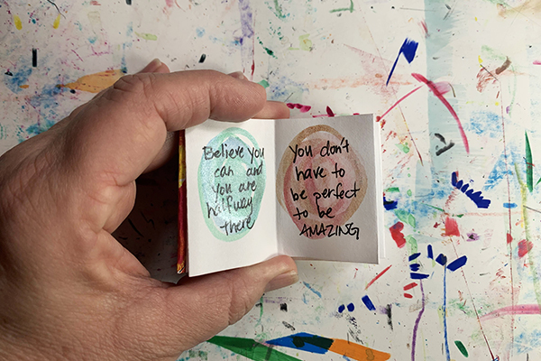 How to make mini book cover stickers for your reading journal