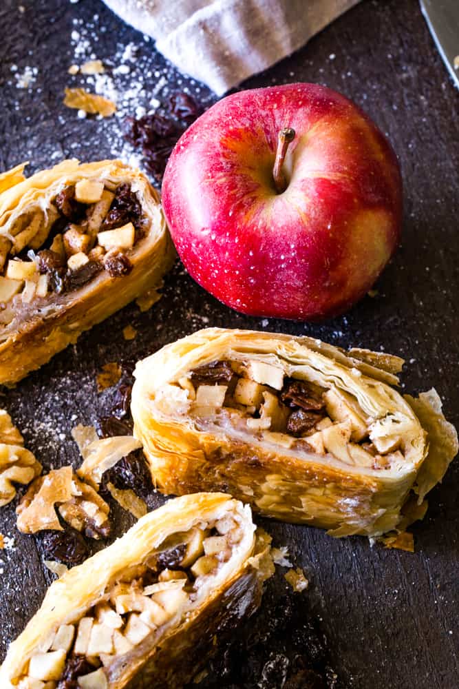 apple strudel with phyllo dough 4
