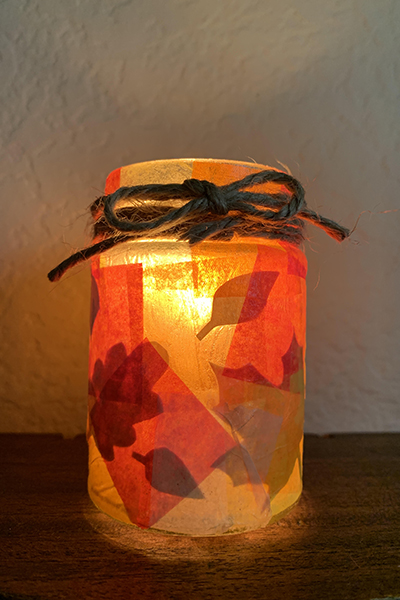 DIY Mason Jar Luminaries for Fall and Thanksgiving