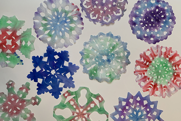 coffee filter snowflake 2466