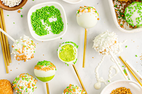 Green Cake Pops