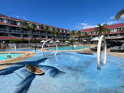 splashpad and pool