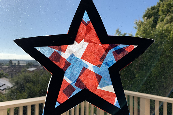 Art with Alyssa: Star-Spangled Sun Catcher