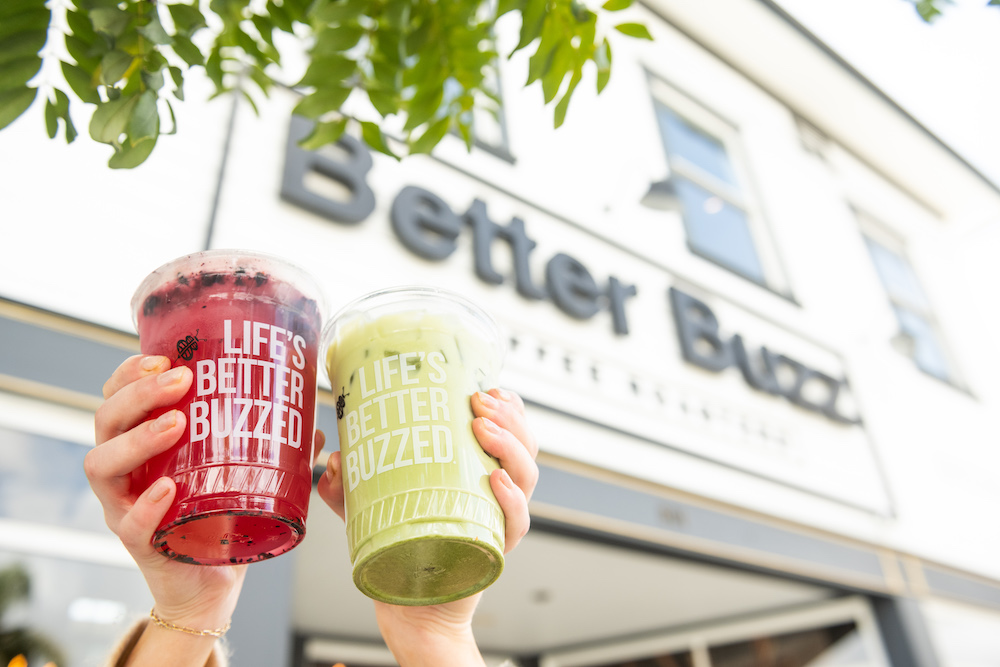 Blueberry Lavender Lemonade Buzzinger Matcha Latte copy