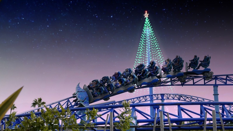 Seaworld ride lights
