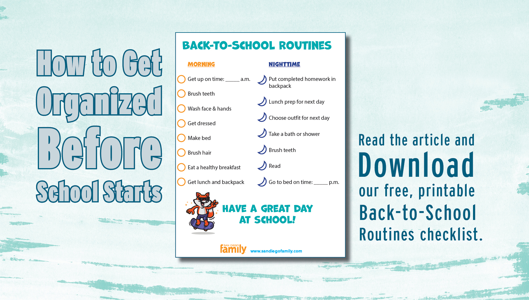How to get organized before school starts