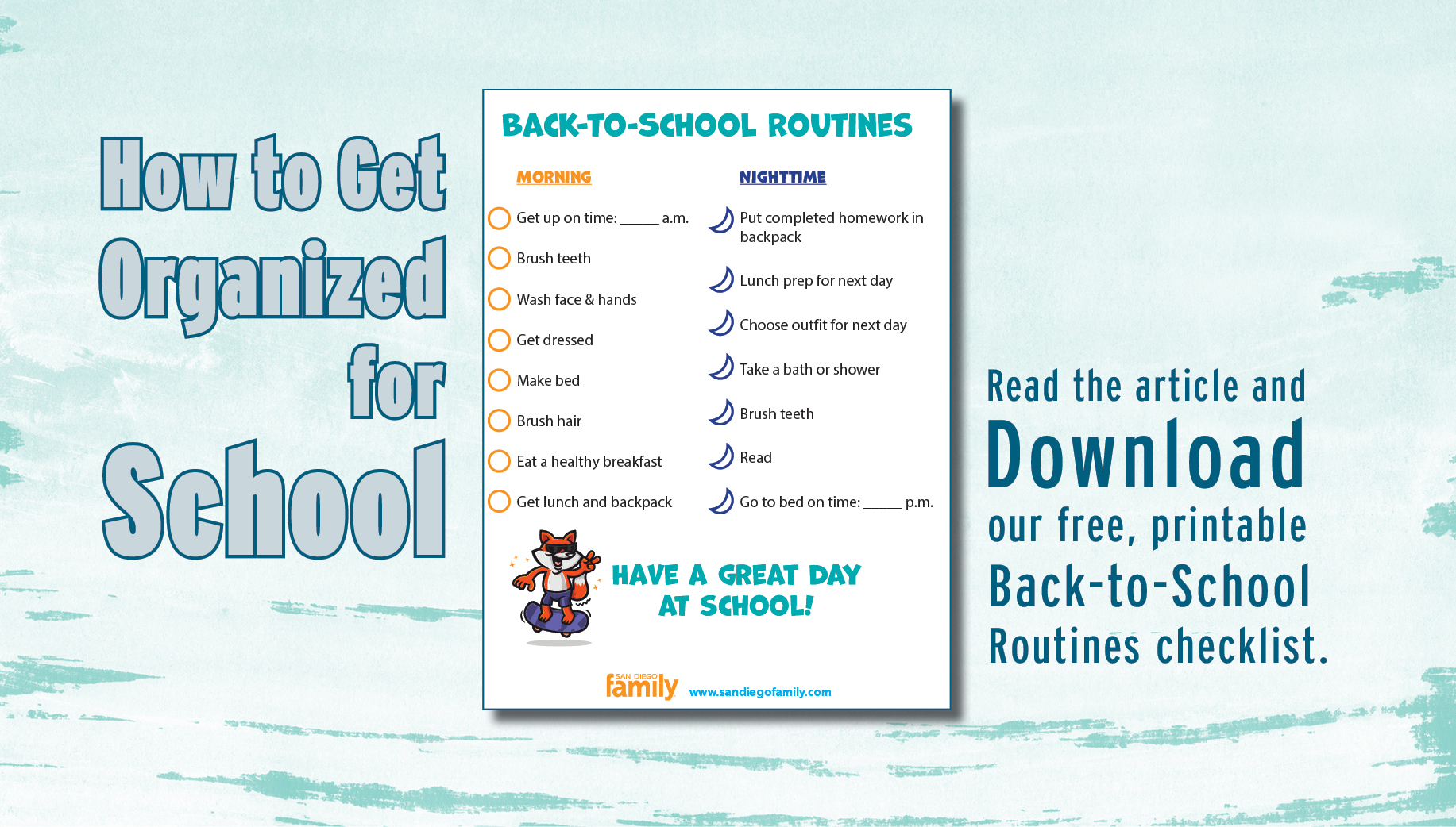 How to get organized before school starts
