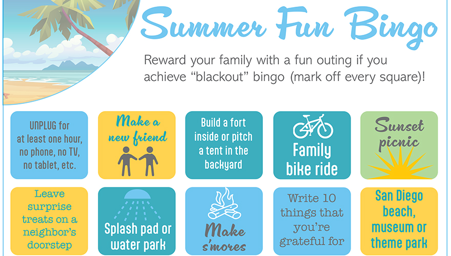 Summer Fun Bingo