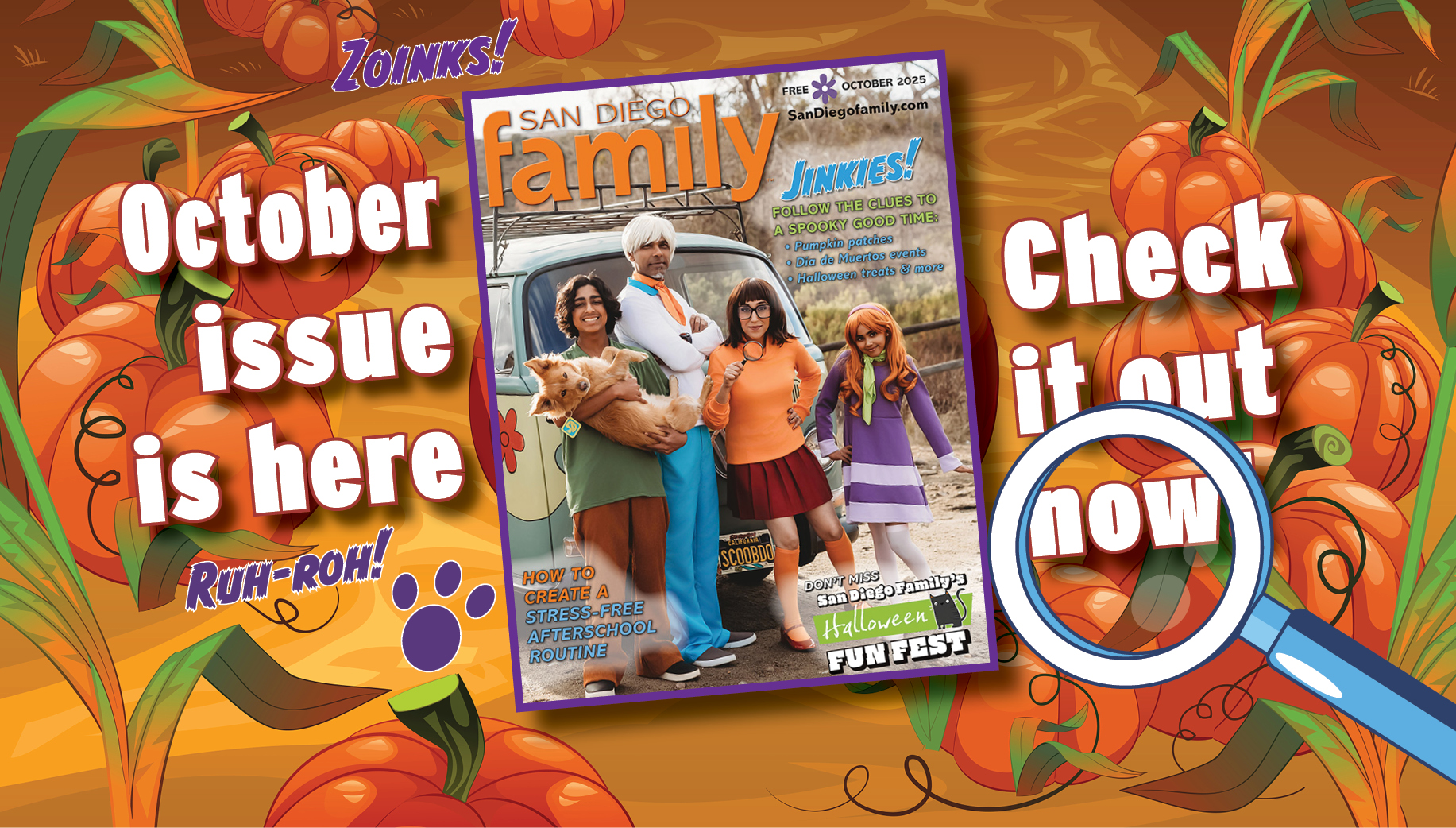 October issue of San Diego Family Magazine