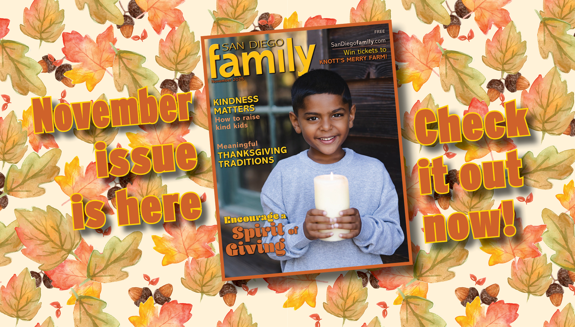 November issue of San Diego Family Magazine