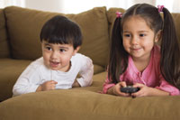 kids watching tv