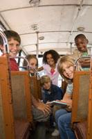 Kids on bus