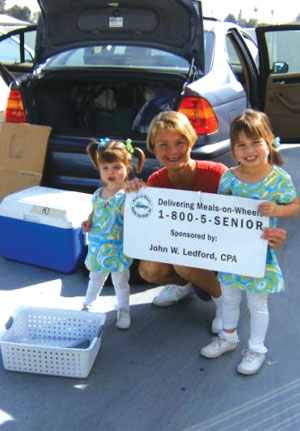 The Keshav Family enjoys helping seniors through Meals-On-Wheels