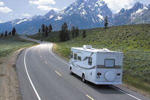 Camping and touring in a RV