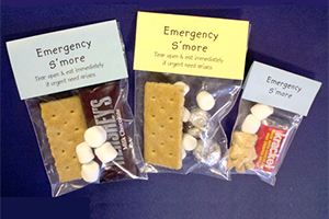 Make these ahead of time in case get an emergency smore craving.