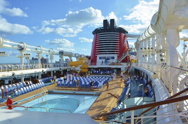 water slide on the Disney cruise line.
