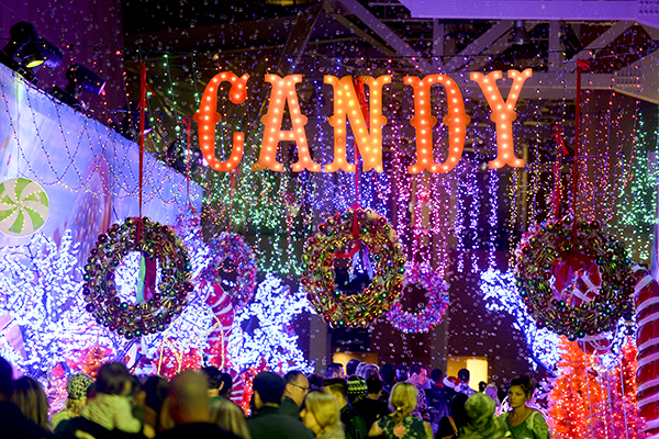 petco park Christmas Lights