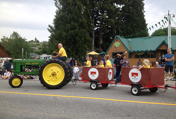 Tractor at the Annual Apple Blossom Festival.