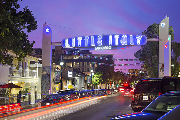 The sign in little Italy, San Diego.