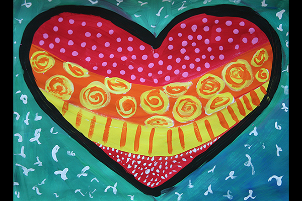 pop art heart art 2