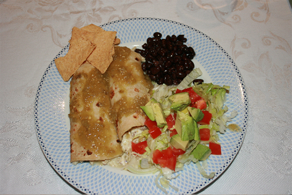 Make Ramona's delicious verde enchiladas!