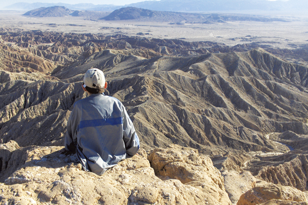 Visit Font's Point for a stunning view during your trip to Borrego Springs in San Diego County.
