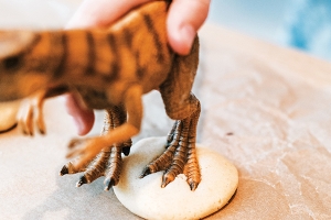 Dinosaur Footprint Cookies