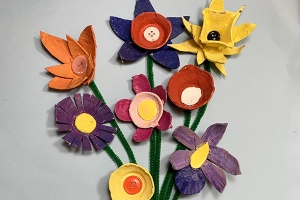 Art with Alyssa: Recycled Egg Carton Flowers