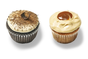 Mexican Hot Chocolate and Dulce de Leche Cupcakes