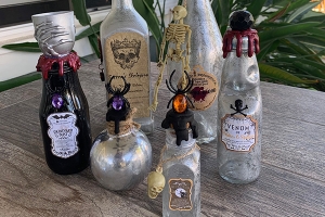 Make Potion Bottles for Halloween