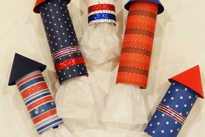 July 4 Rocket Party Favors