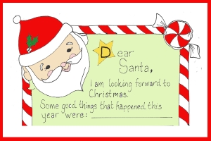 Free, Printable Letter to Santa