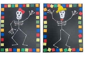 Art with Alyssa: Skeleton Craft for Día de los Muertos